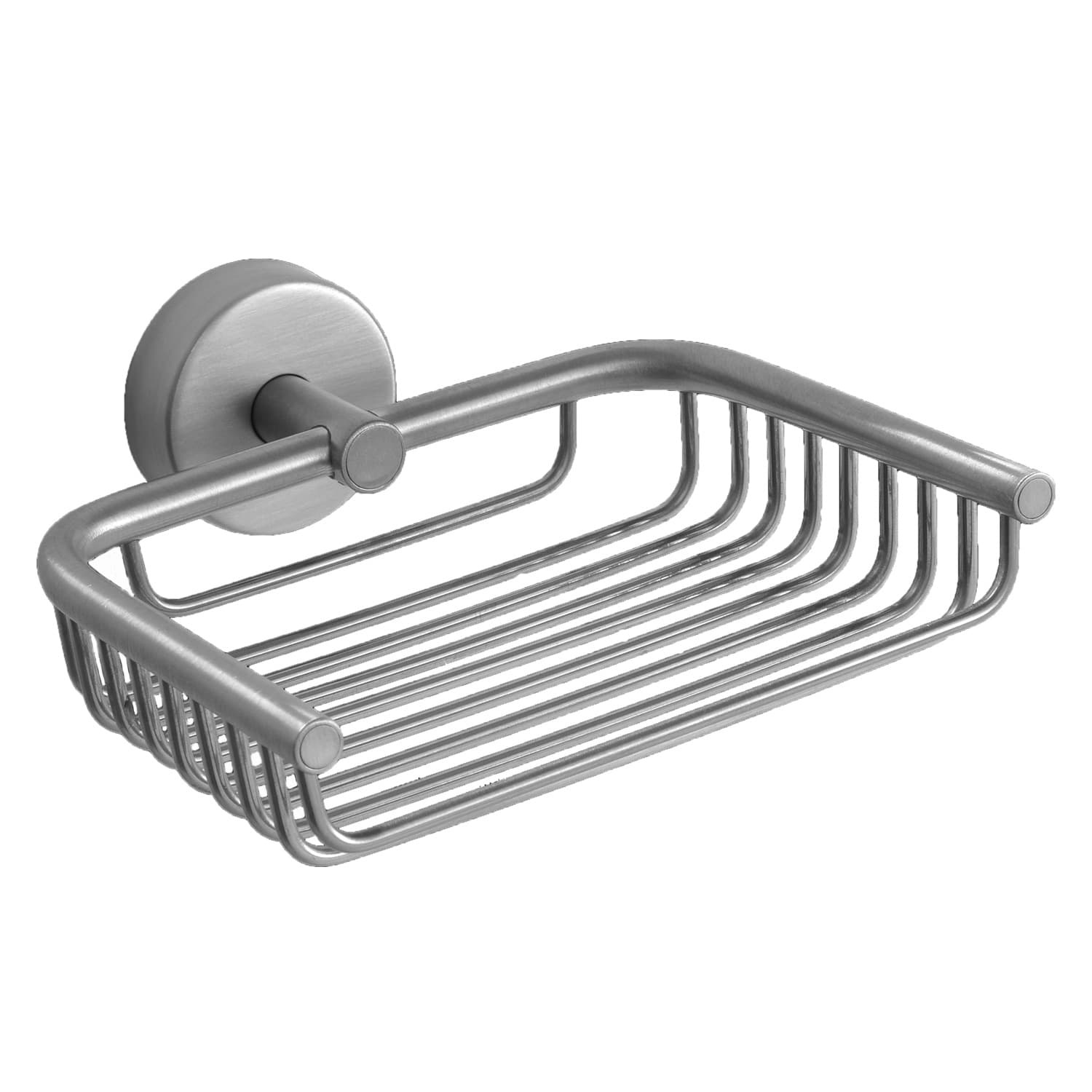 Σαπουνοθήκη σχαρωτή Επιτοίχια Karag Moderno 230399 Inox Σατινέ 13×13×5cm