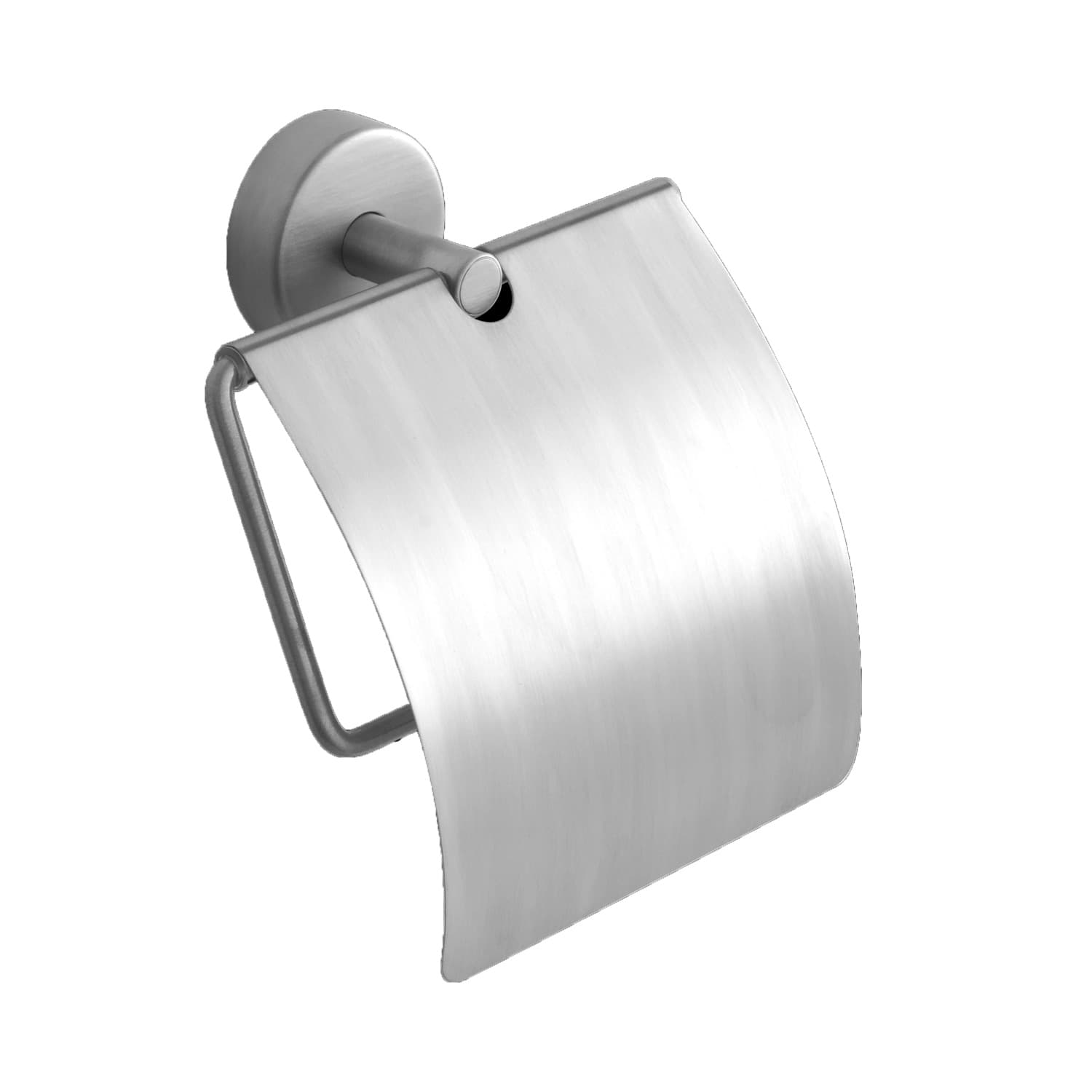 Χαρτοθήκη με καπάκι Karag Moderno 240399 Inox Σατινέ 12×14×5cm