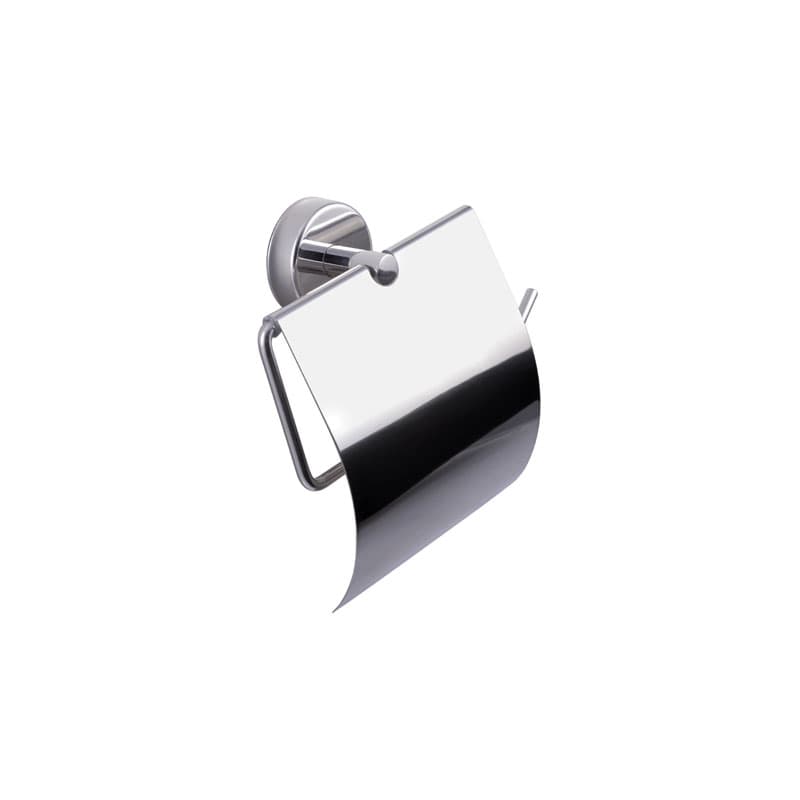 Χαρτοθήκη με καπάκι Karag Moderno 2403 Χρώμιο 12x14x5cm