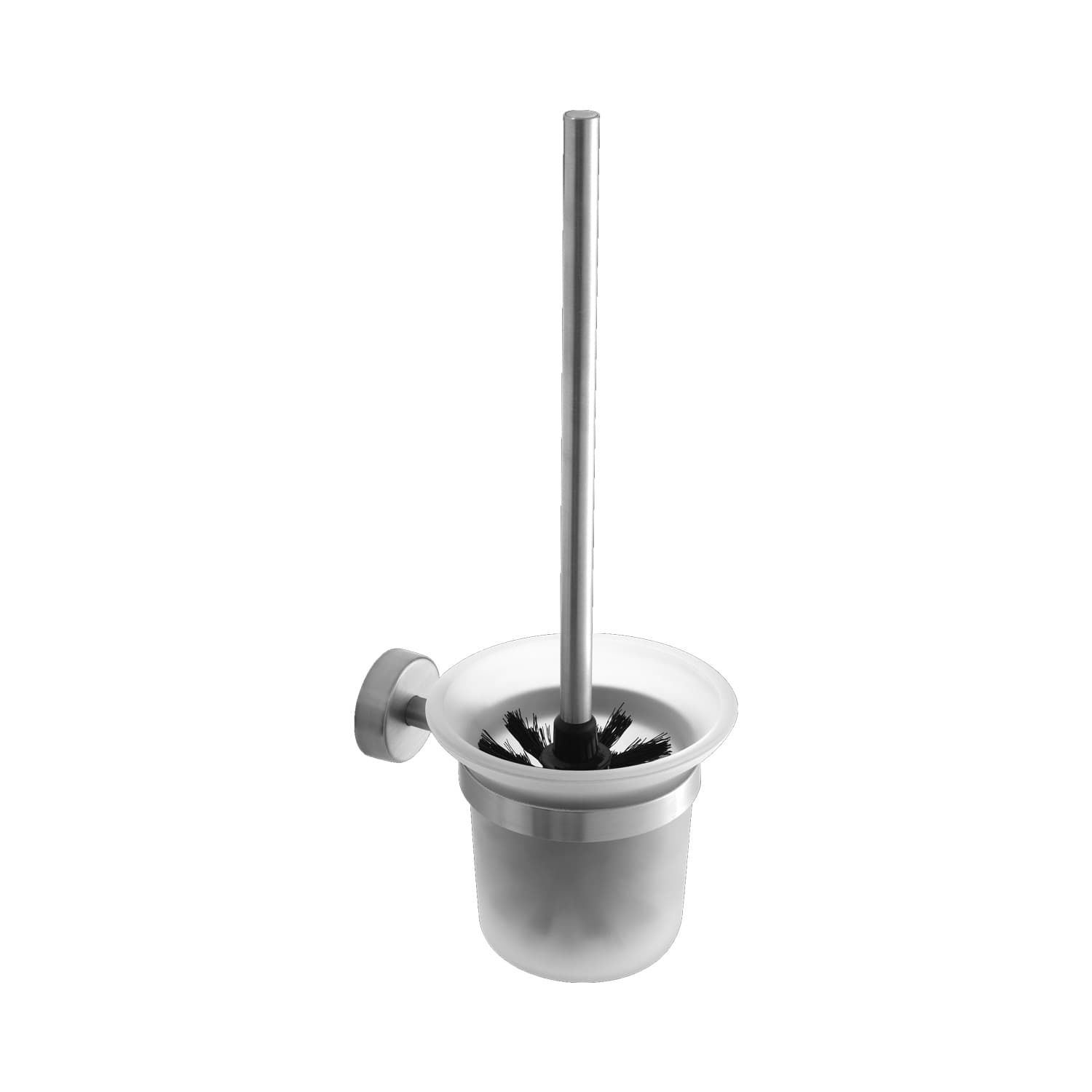 Πιγκάλ επιτοίχιο γυάλινο Karag Moderno 270199 Inox Σατινέ 11×16×37cm