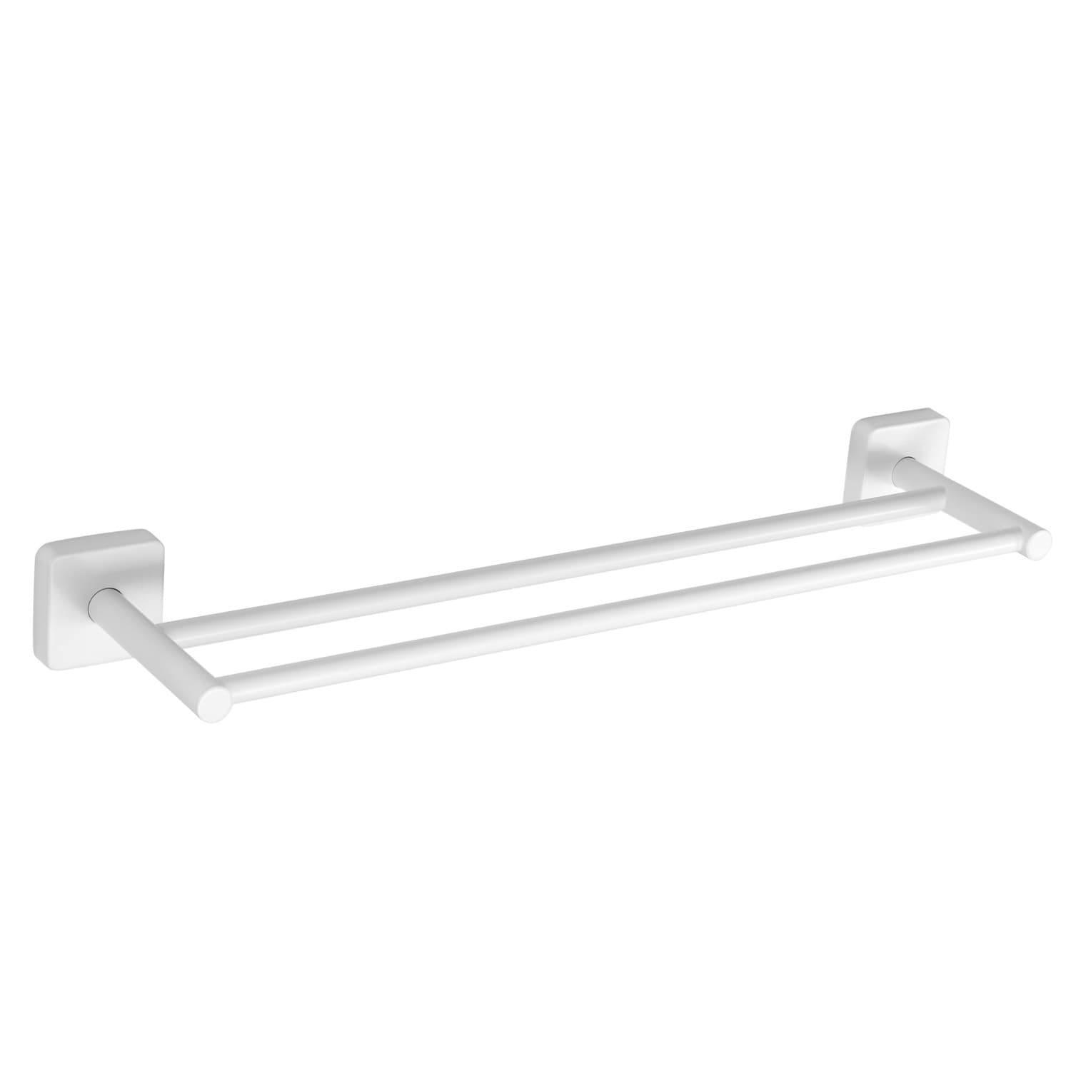 Πετσετοκρεμάστρα διπλή Karag Quattro 425266 Ματ Λευκό 50×11,5cm