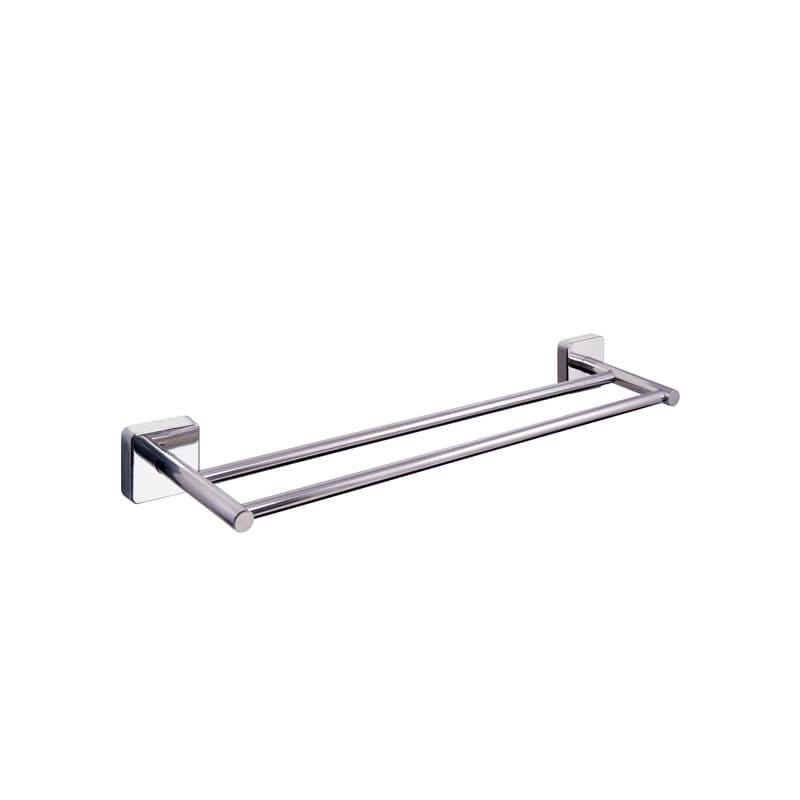 Πετσετοκρεμάστρα διπλή Karag Quattro 4262 Χρώμιο 60×11,5cm