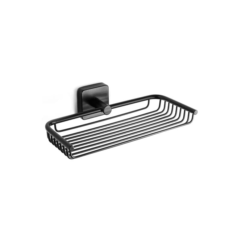 Σαπουνοθήκη Επιτοίχια Karag Quattro 430455 Ματ Μαύρο 23x14x5,5cm