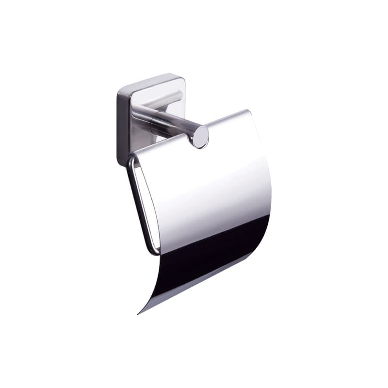 Χαρτοθήκη με καπάκι Karag Quattro 4403 Χρώμιο 12x14x5,5cm