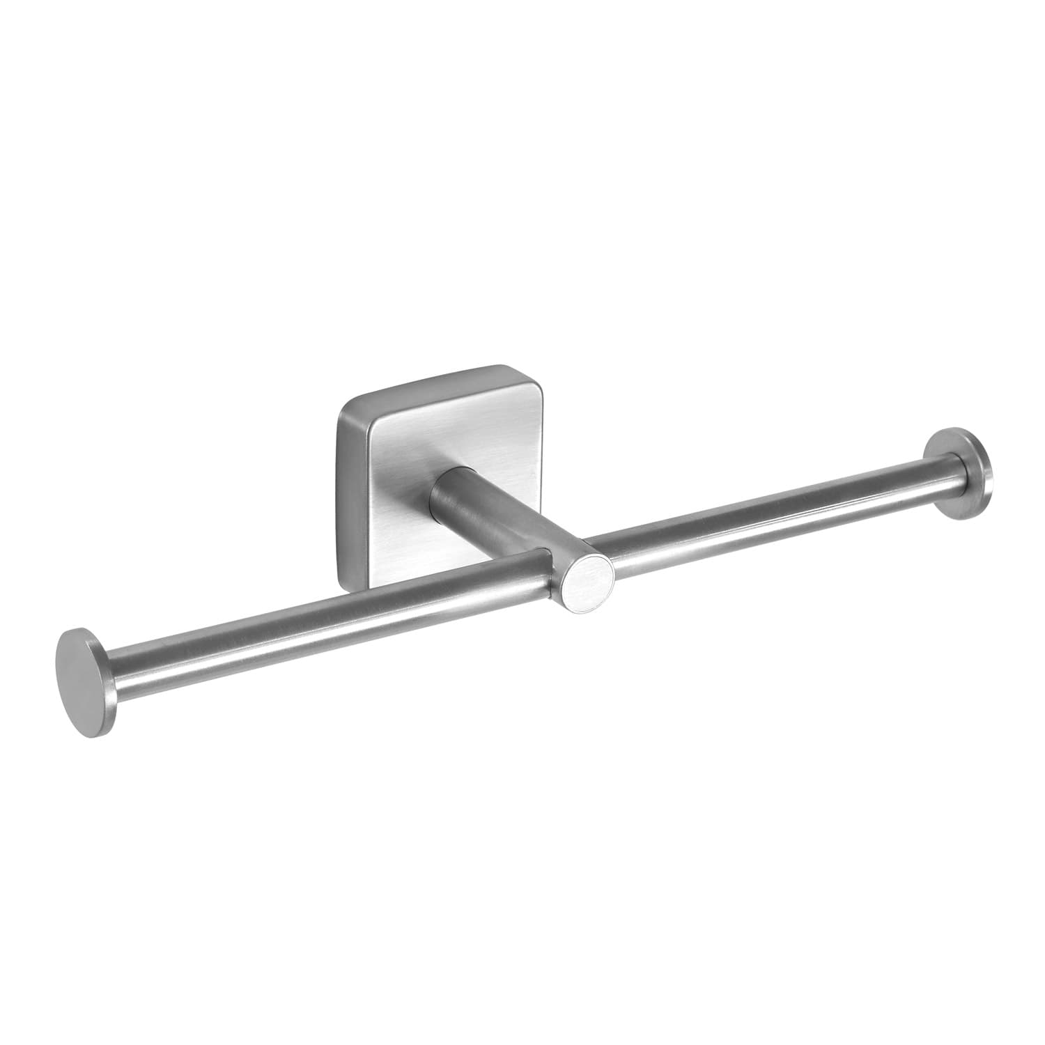 Χαρτοθήκη διπλή Karag Quattro 442299 Inox Σατινέ 24×7,5×5,5cm
