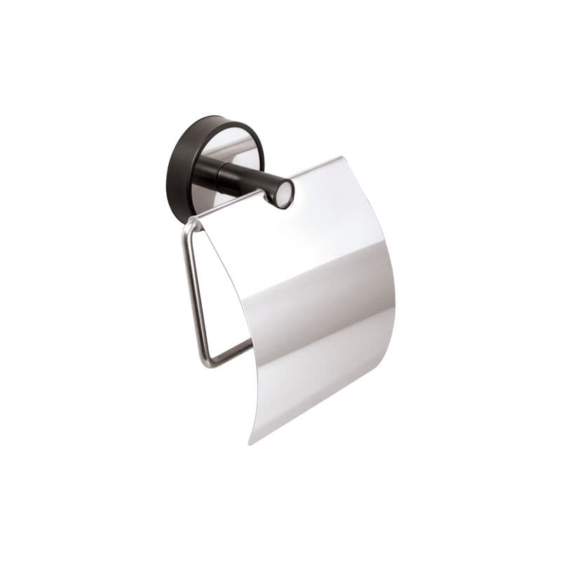 Χαρτοθήκη με καπάκι Karag Optimo 6403 Ματ Μαύρο 12×5,5×14cm