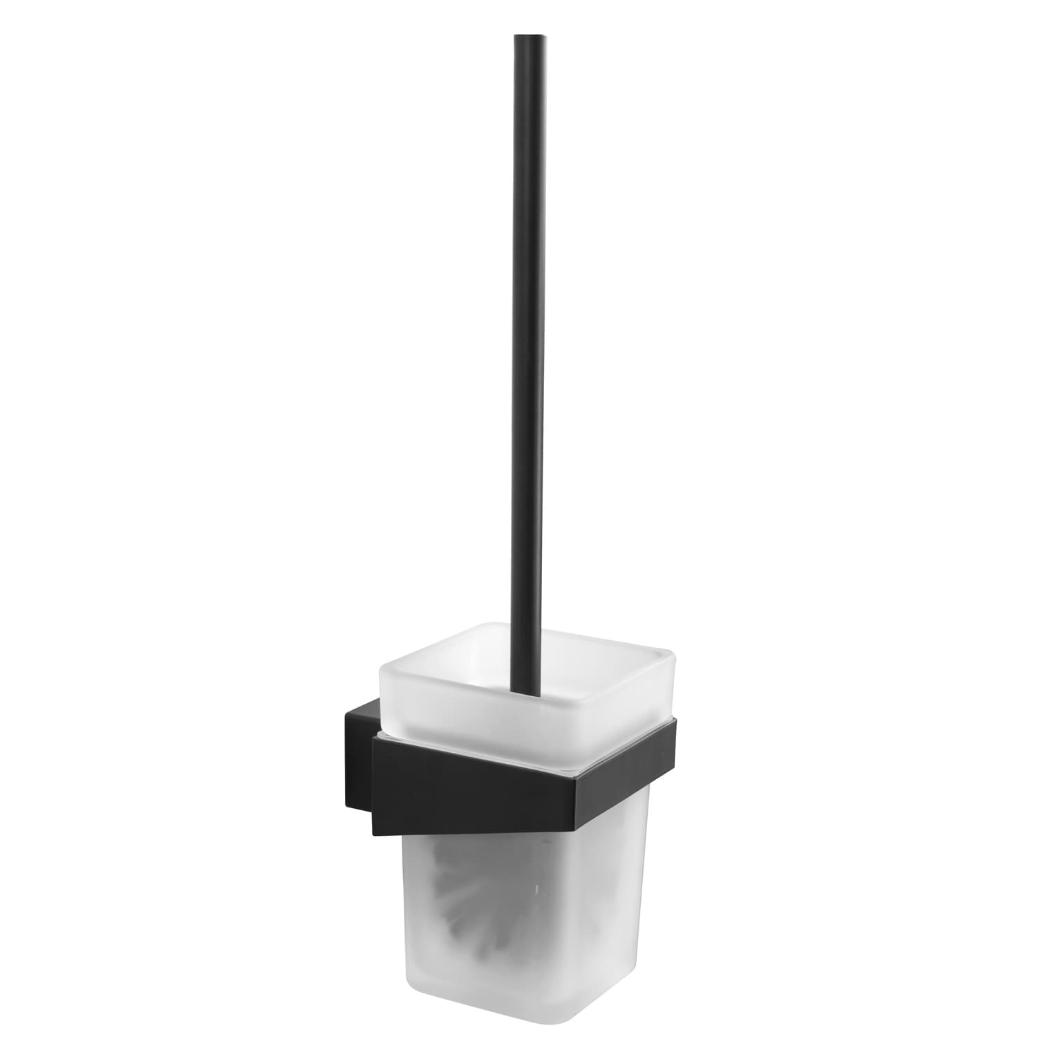 Πιγκάλ επιτοίχιο γυάλινο Karag Neo 870155 Ματ Μαύρο 11,5×9×37,5cm
