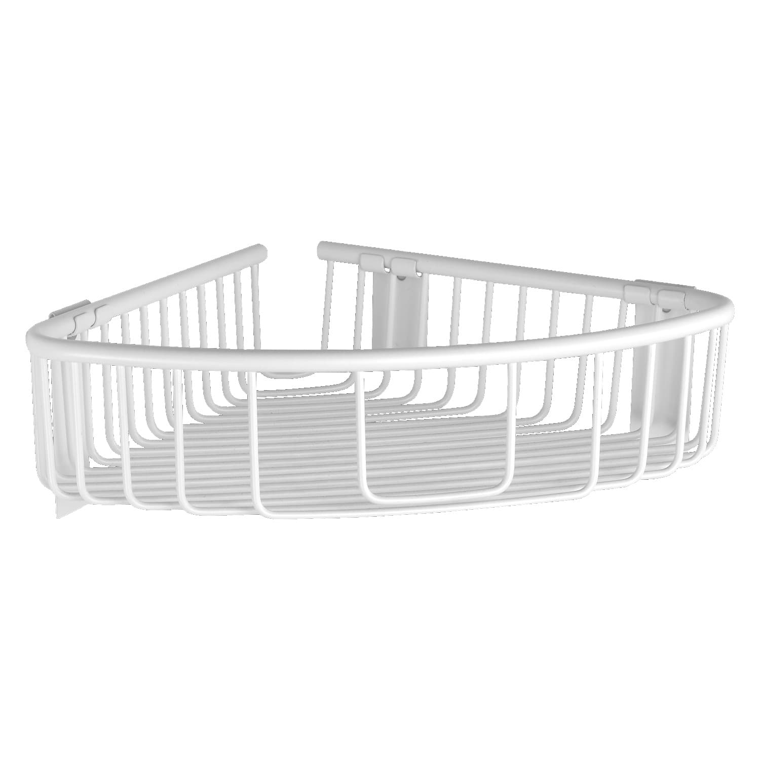 Γωνιακό καλάθι σχαρωτό Karag Reti 963866 Ματ Λευκό 21×21×7cm
