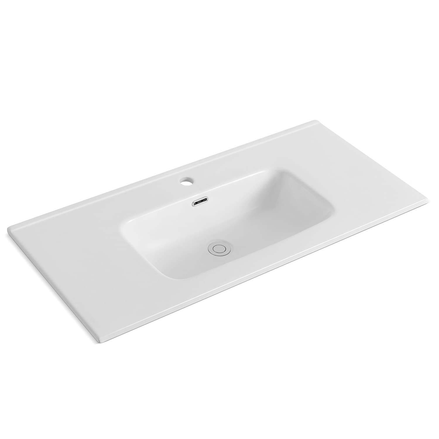 Νιπτήρας επίπλου Karag Versa B100 Λευκό 101×40×17cm