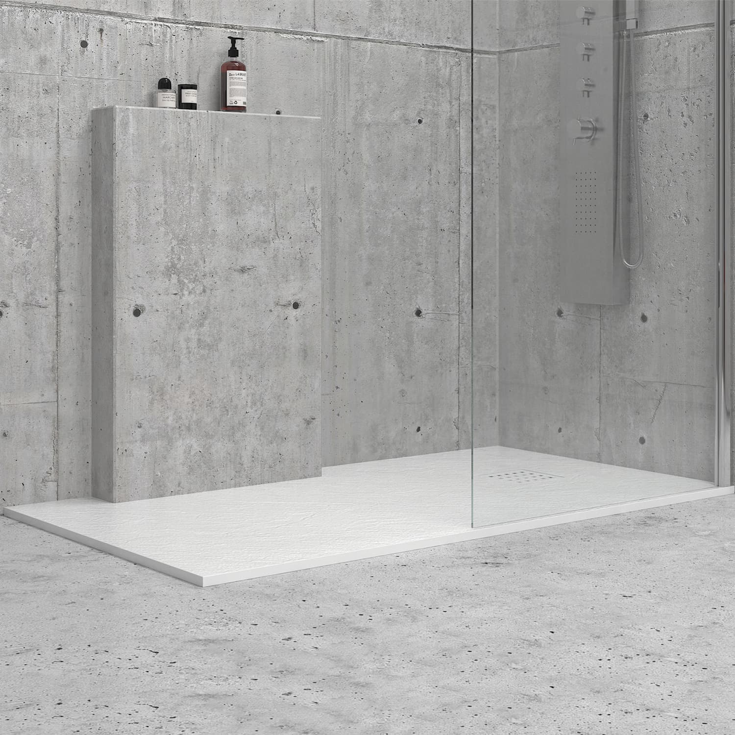 Ντουζιέρα παραλληλόγραμμη Karag Classic Bianco 140x70x2,5cm