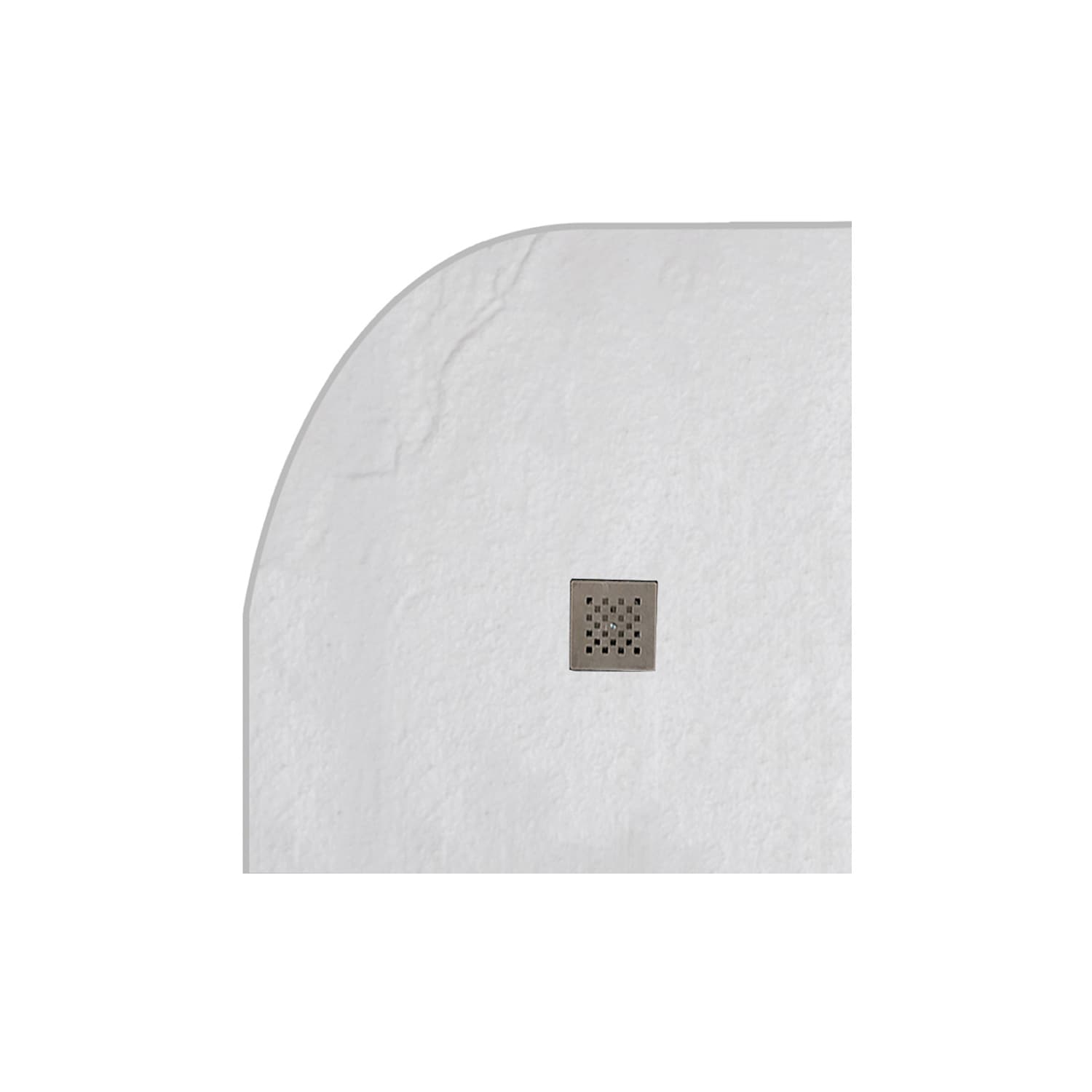 Ντουζιέρα ημικυκλική Karag Classic Bianco 80x80x2,5cm