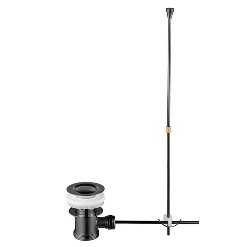 Βαλβίδα νιπτήρος με ντίζα Karag D144 Gun Metal (με υπερχείλιση)