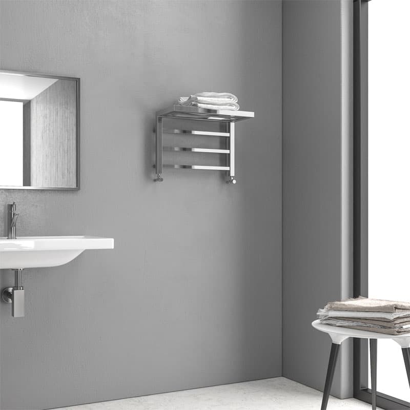 Θερμαινόμενη πετσετοκρεμάστρα Karag Design 1 25×50×35cm Χρώμιο (νερού) 610Btu (χωρίς διακόπτες)