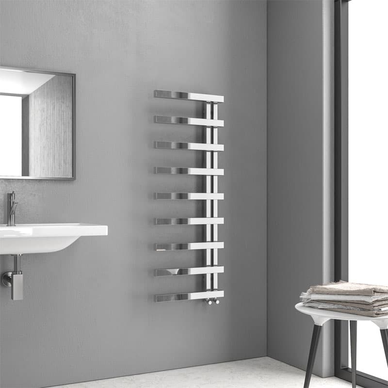 Θερμαινόμενη πετσετοκρεμάστρα Karag Design 2 16,8×50×79,5cm Χρώμιο (νερού) 1714Btu (χωρίς διακόπτες)
