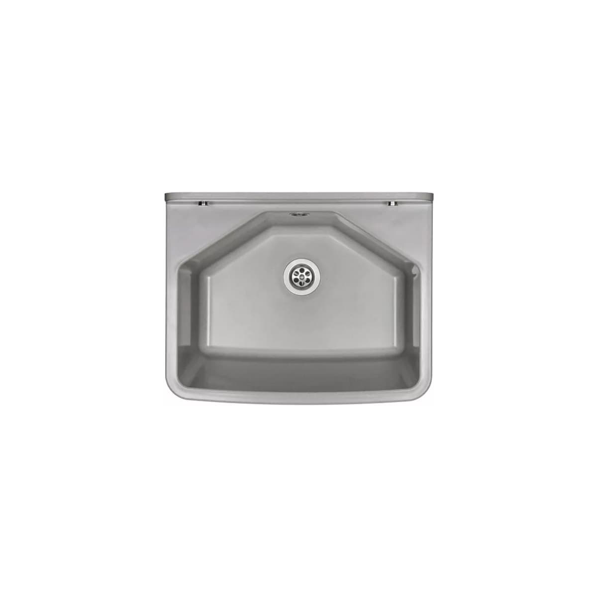 Νεροχύτης κουζίνας συνθετικός Ferro DRK37/46G Γκρι 46×37 (επιτοίχιος)