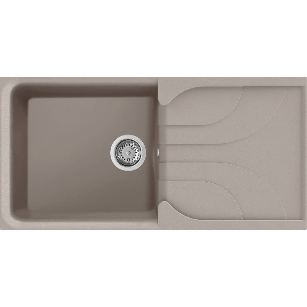 Νεροχύτης κουζίνας γρανιτένιος Elleci Ego 480 Tortota 43 100×50 (ένθετος)