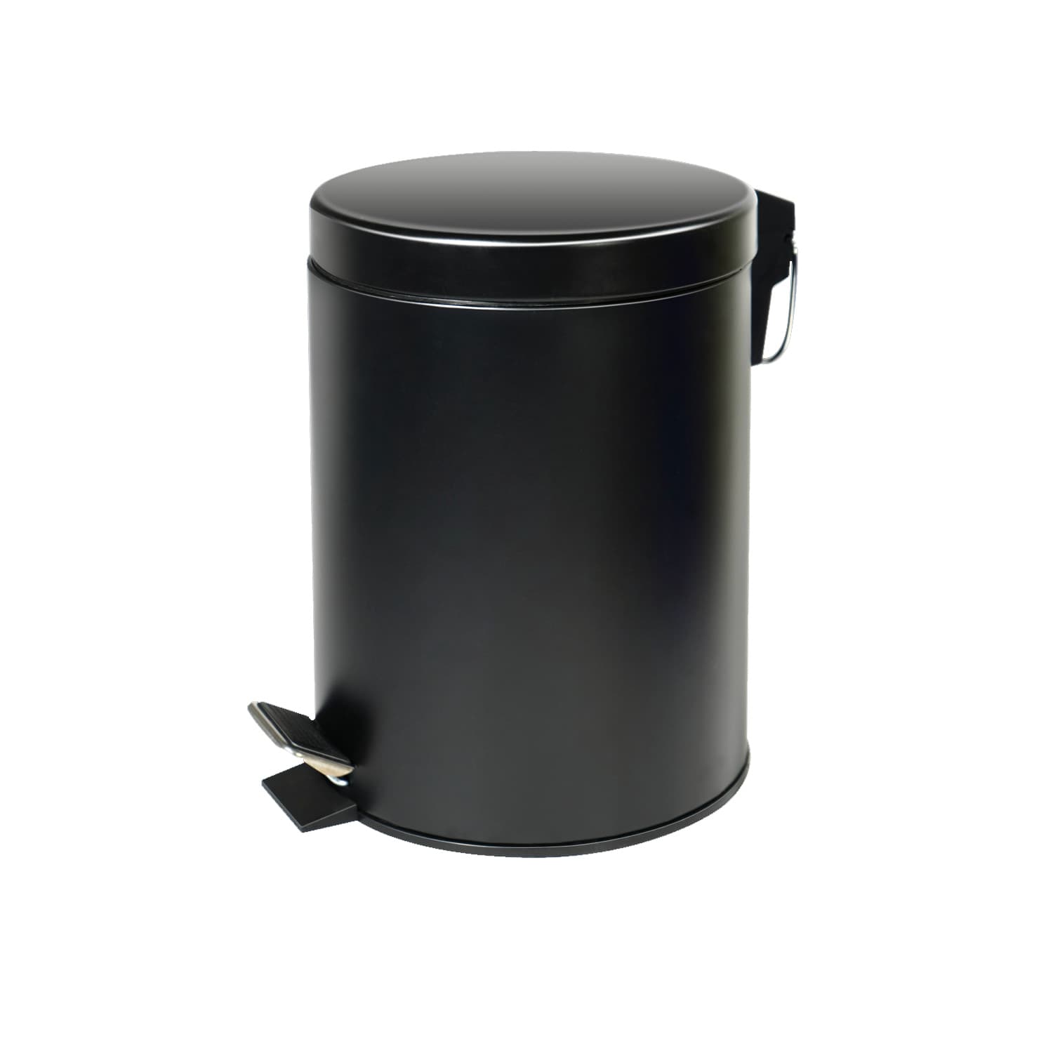 Χαρτοδοχείο με πεντάλ Karag GA-8805B Ματ Μαύρο 5lt Φ20×26cm