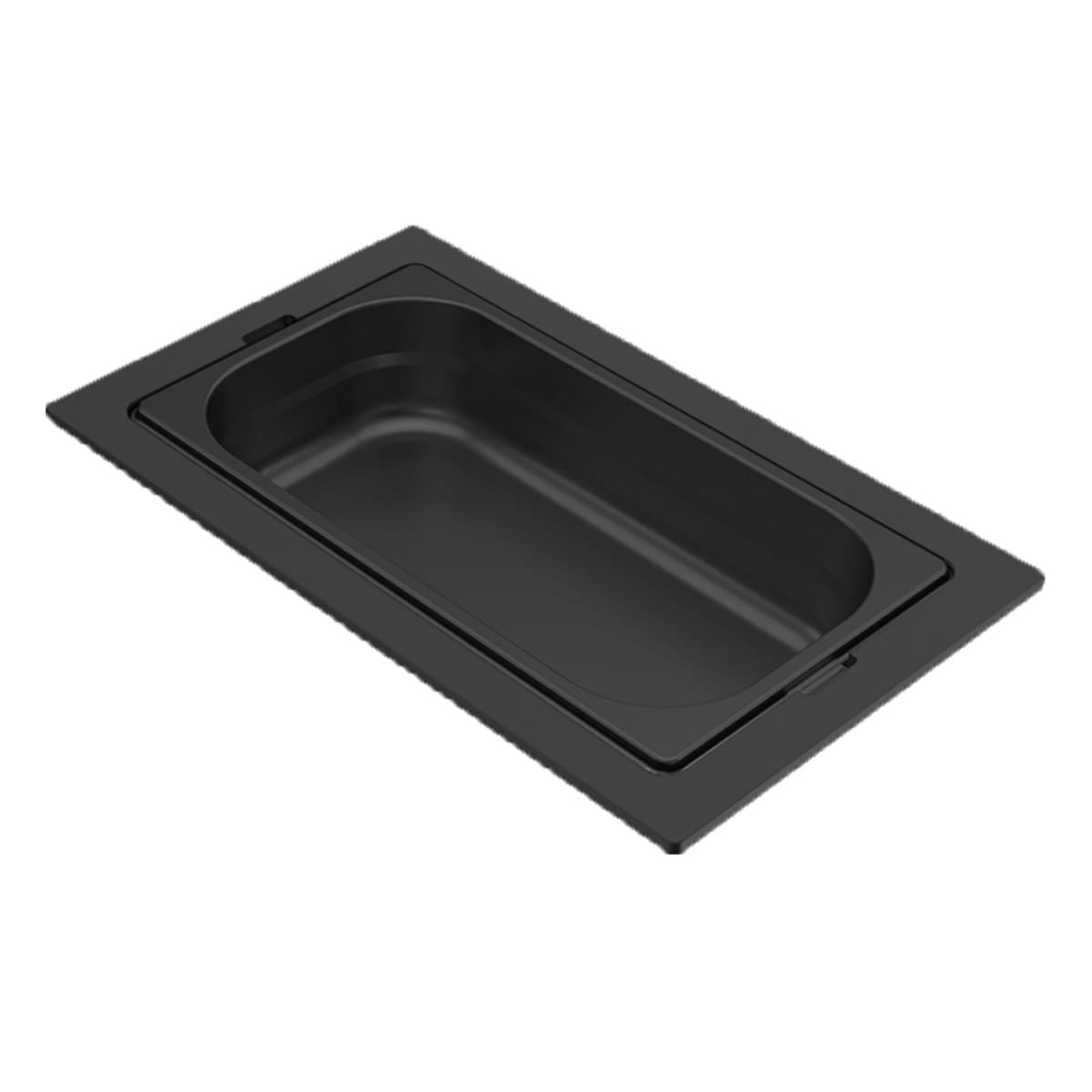 Μπολ νεροχύτη ανοξείδωτο Elleci Sintesi Frame On 1/3 KF011065BK Μαύρο