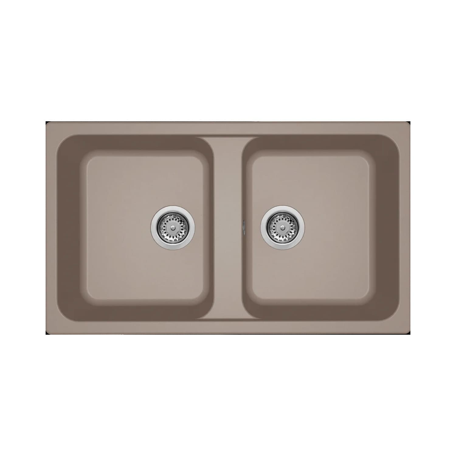 Νεροχύτης κουζίνας γρανιτένιος Elleci Life 450 Tortora 43 86×50 (ένθετος)