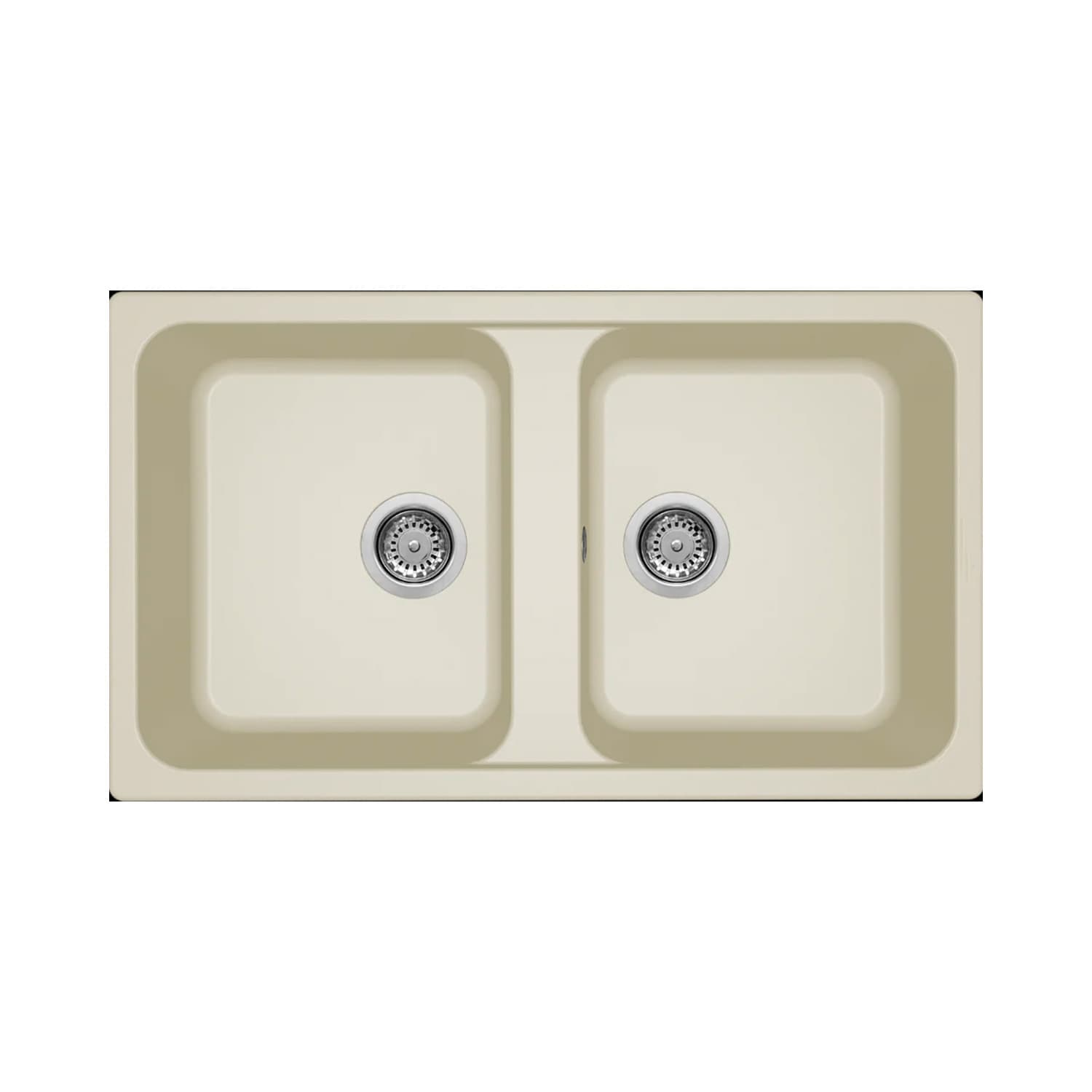 Νεροχύτης κουζίνας γρανιτένιος Elleci Life 450 Bianco Antico 62 86×50 (ένθετος)