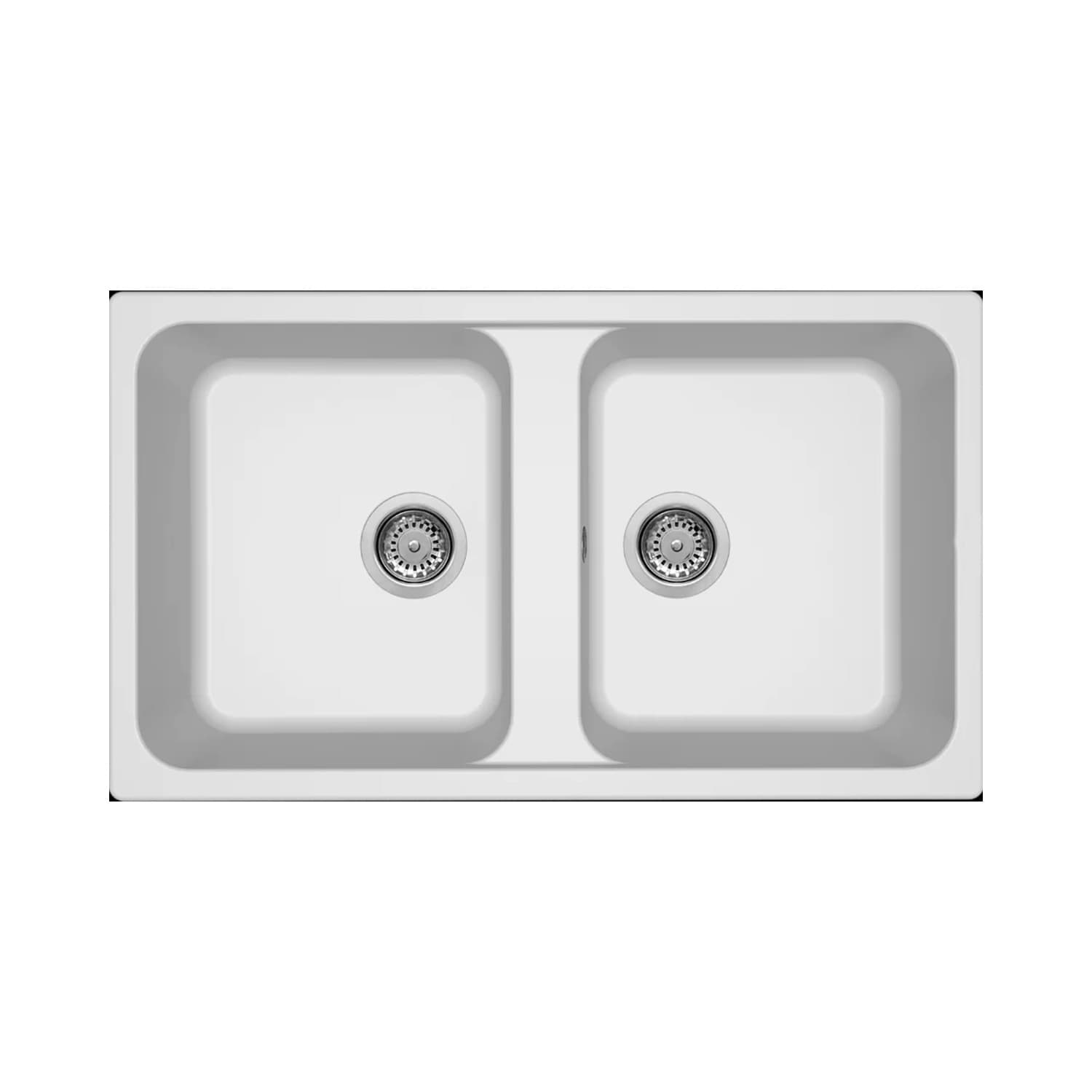 Νεροχύτης κουζίνας γρανιτένιος Elleci Life 450 Bianco Titano 68 86×50 (ένθετος)