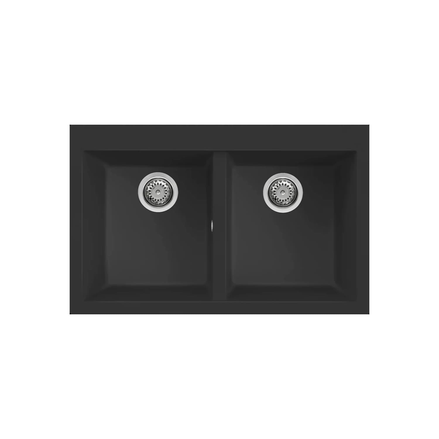 Νεροχύτης κουζίνας γρανιτένιος Elleci Quadra 350 Nero 40 79×50 (ένθετος)
