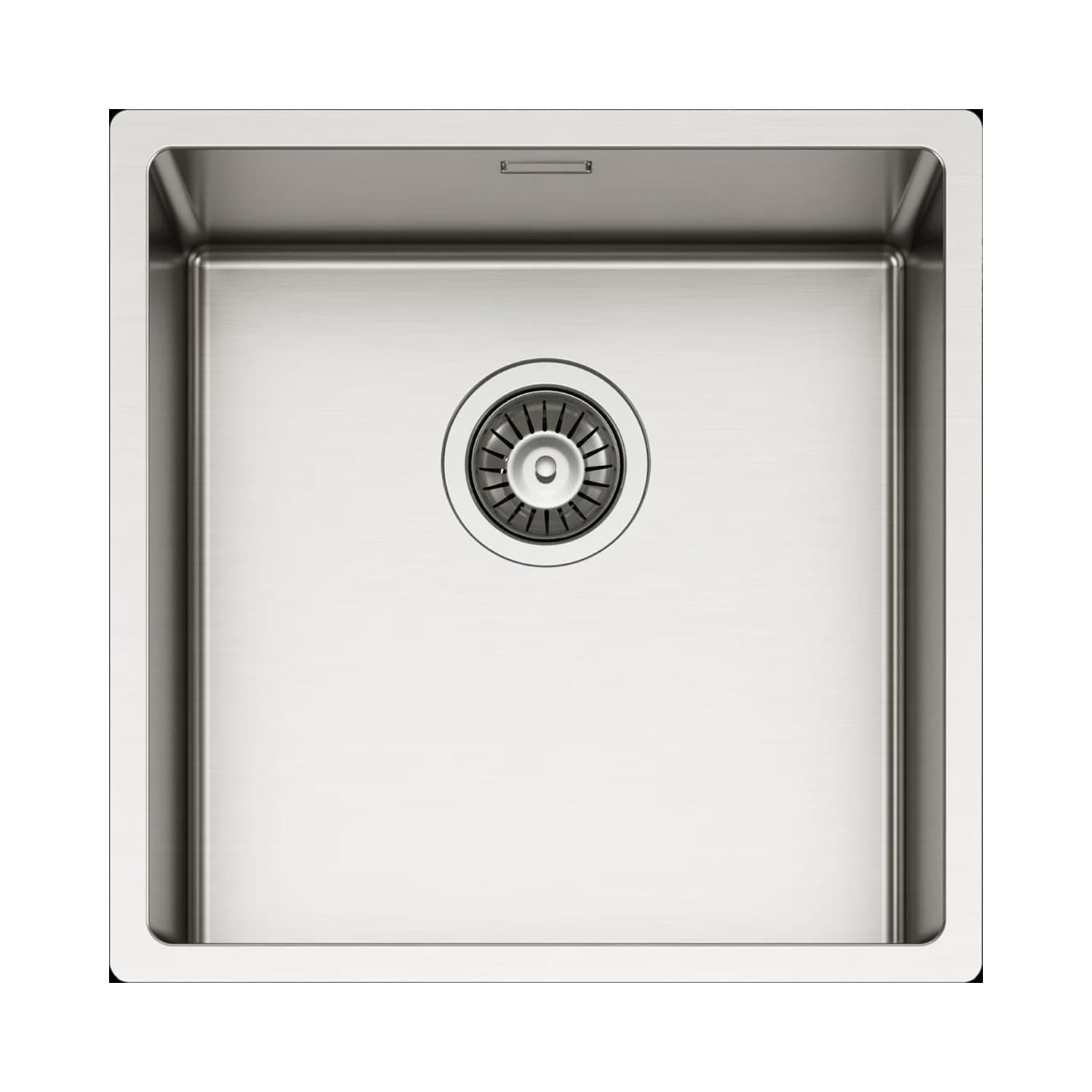 Νεροχύτης κουζίνας ανοξείδωτος Elleci Esprit 400 Inox Σατινέ 44×44 (ένθετος, υποκαθήμενος & flush)