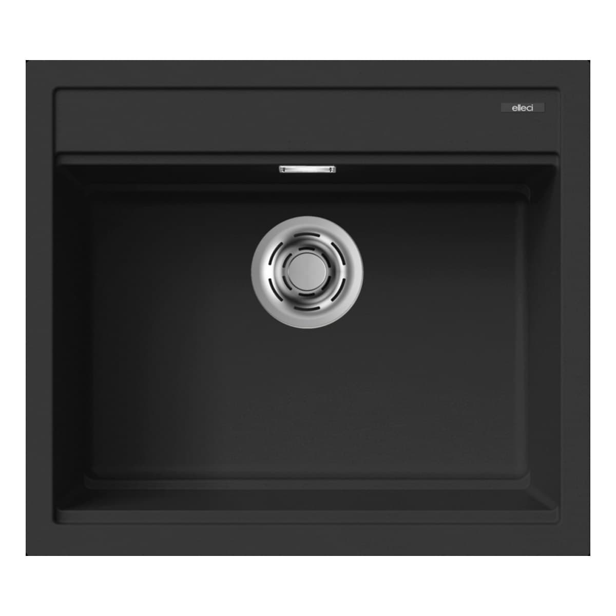 Νεροχύτης κουζίνας γρανιτένιος Elleci Best 105 Black 86 57×51 (ένθετος)