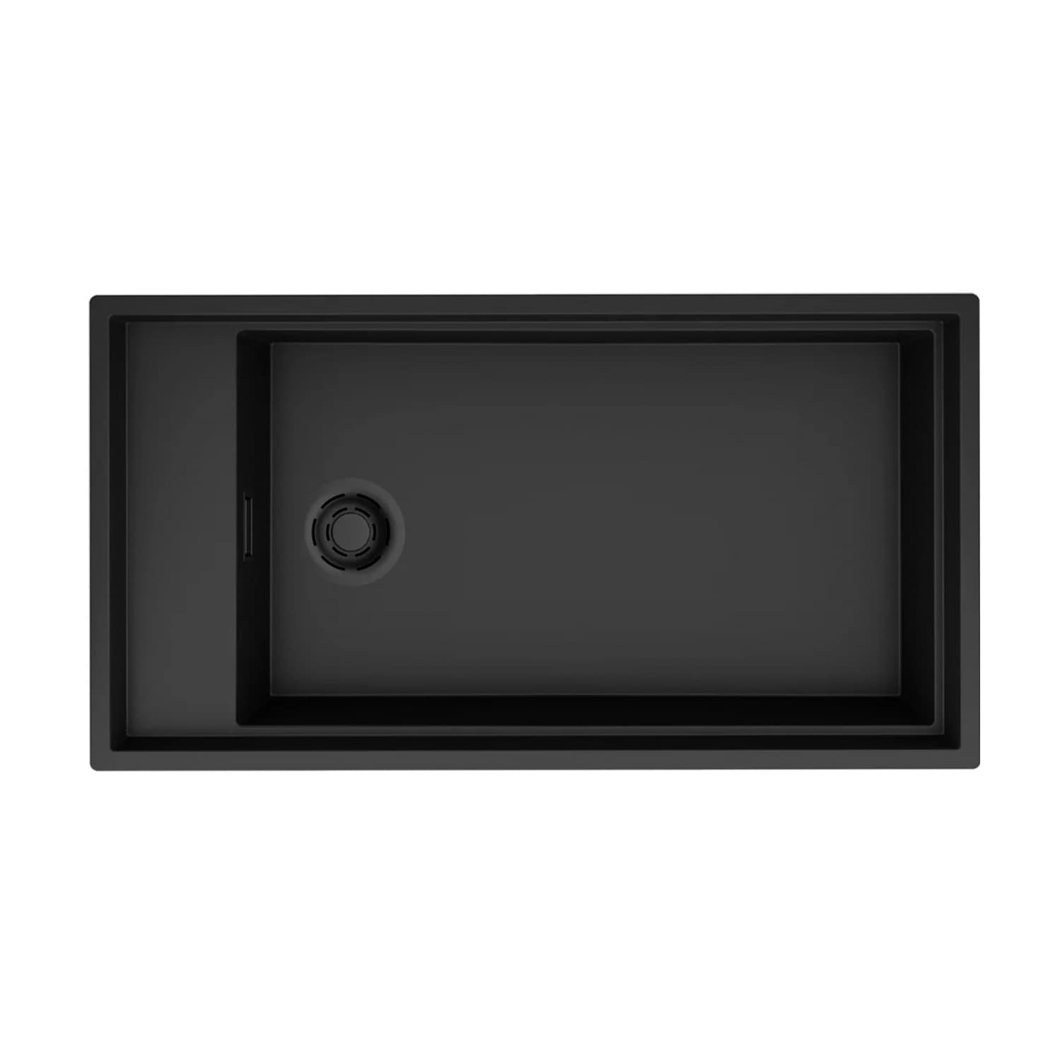 Νεροχύτης κουζίνας γρανιτένιος Elleci Dialogo 360 Black 86 86×46 (ένθετος)