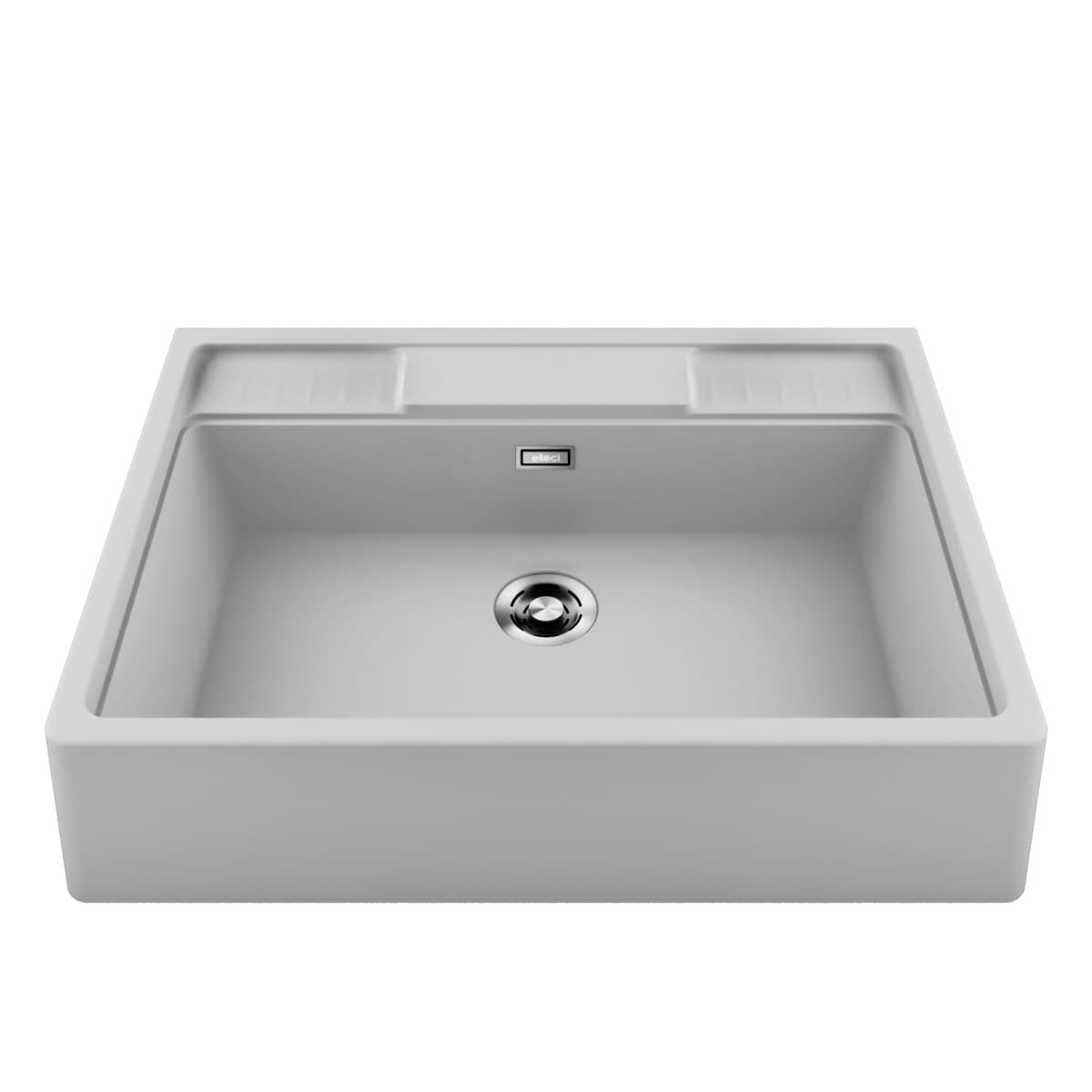 Νεροχύτης κουζίνας γρανιτένιος Elleci Spazio 900 White 96 90×63,5 (επικαθήμενος)