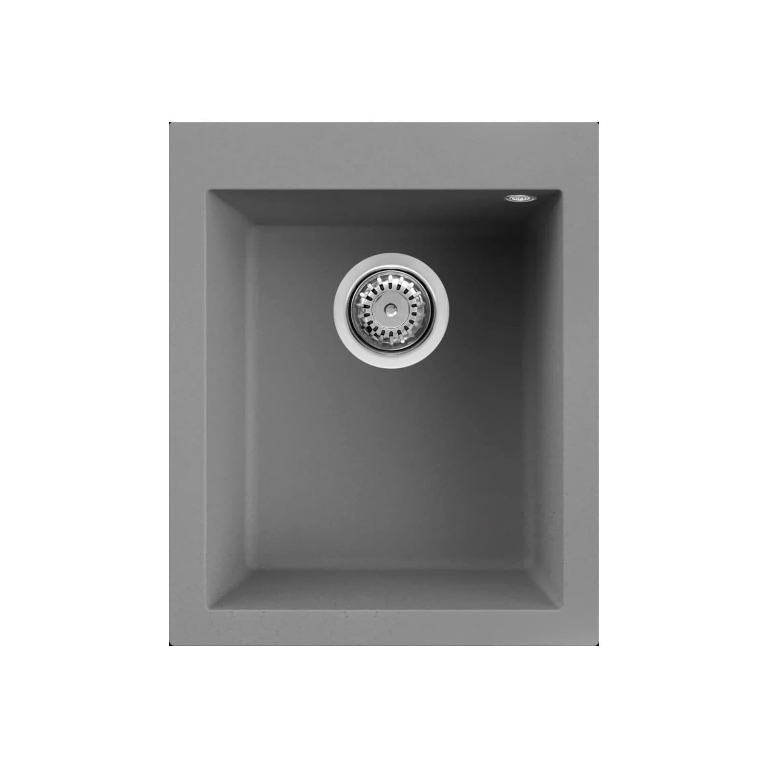 Νεροχύτης κουζίνας γρανιτένιος Elleci Quadra 100 Titanium 73 41×50 (υποκαθήμενος & ένθετος)