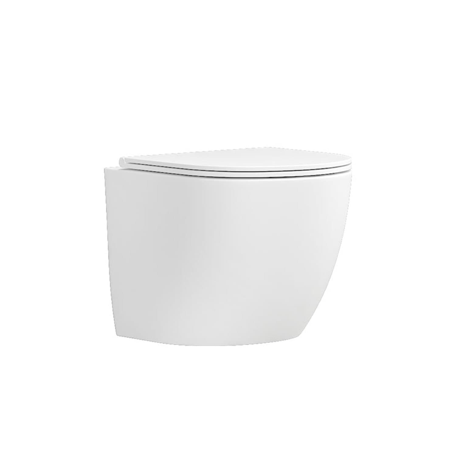 Λεκάνη κρεμαστή rimless με κάλυμμα soft close Karag Milos LT 046E-NR Λευκό 37x49cm