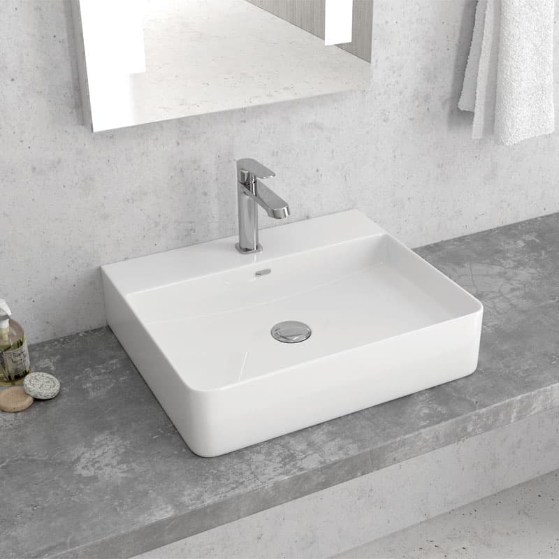 Νιπτήρας επιτραπέζιος Karag LT 2173-S Λευκό 50x42