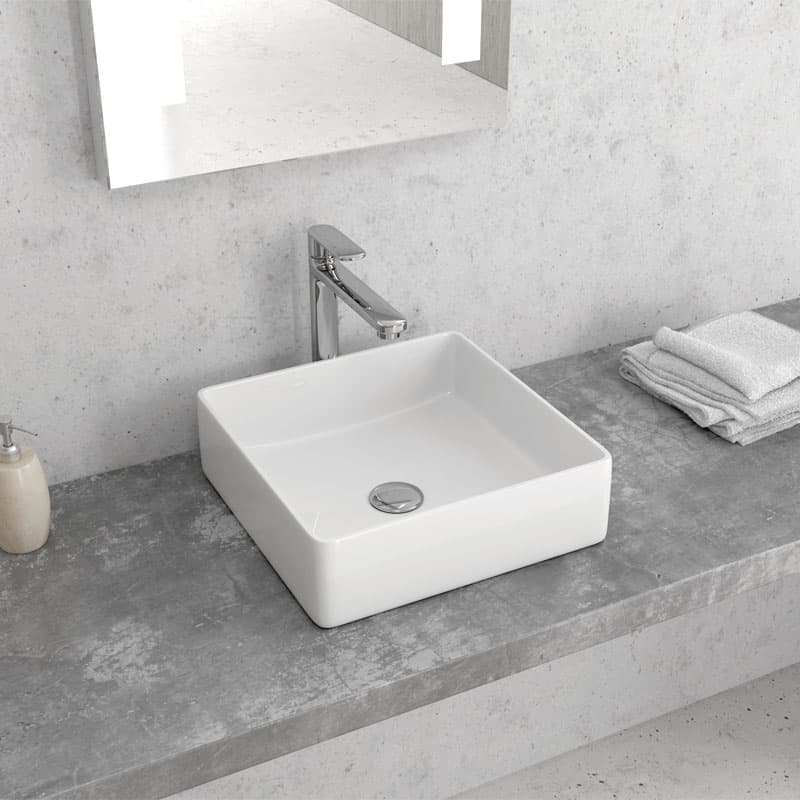 Νιπτήρας επιτραπέζιος Karag LT 2179-S Λευκό 36x36