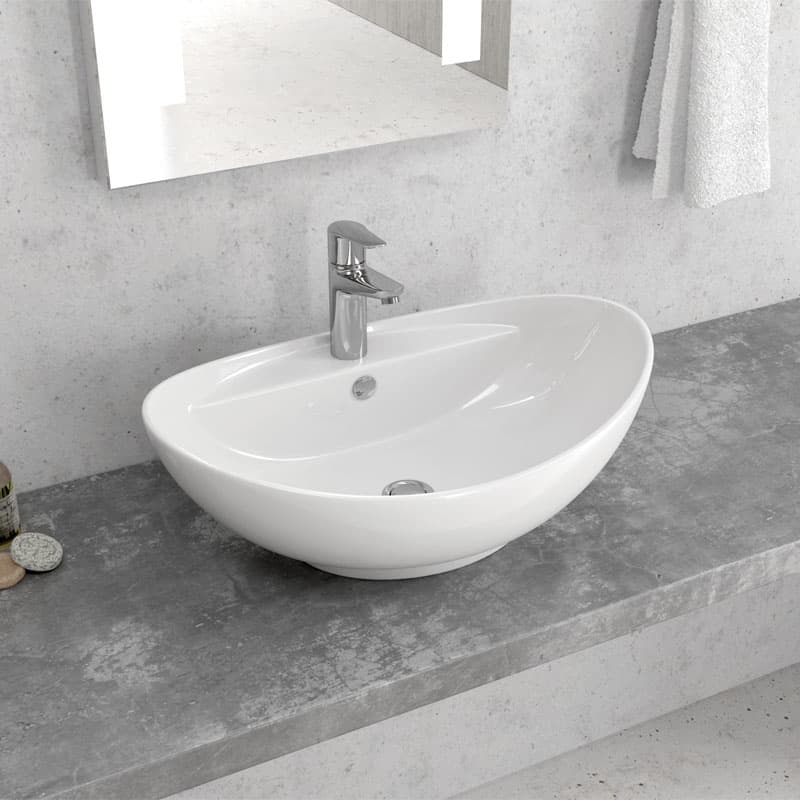 Νιπτήρας επιτραπέζιος Karag LT 3073 Λευκό 59x39