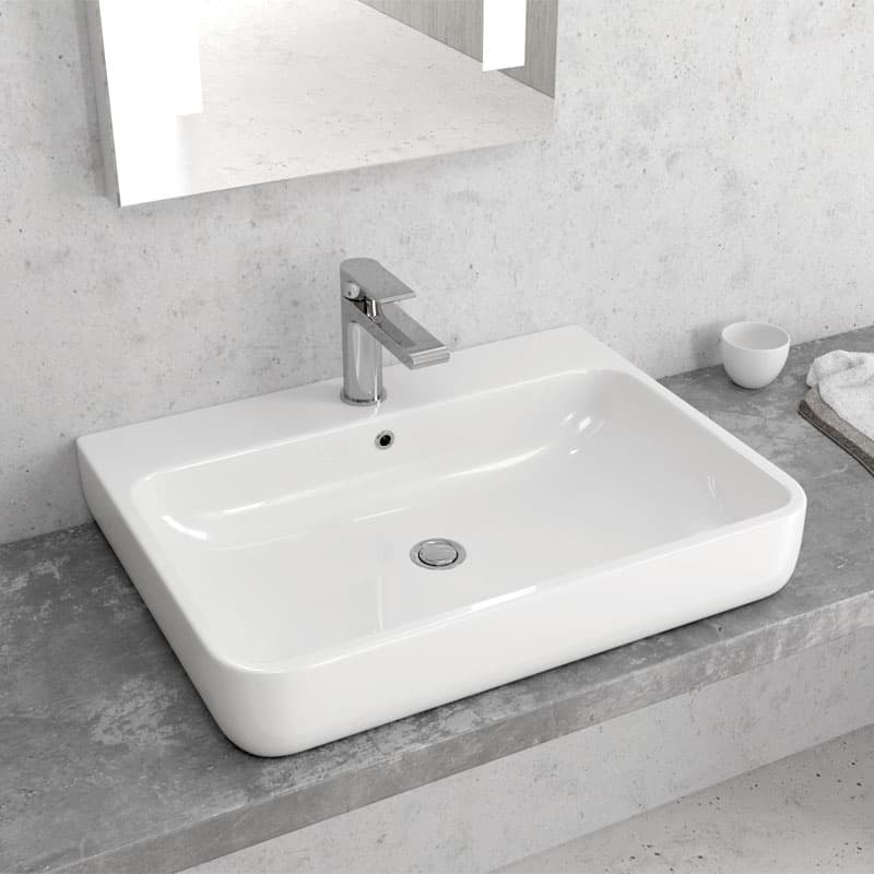 Νιπτήρας επιτραπέζιος Karag LT 4025 Λευκό 61x46