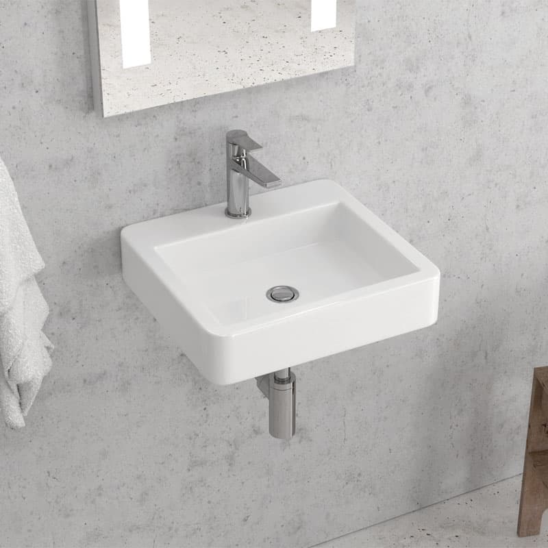 Νιπτήρας κρεμαστός Karag LT 5032 Λευκό 45x42