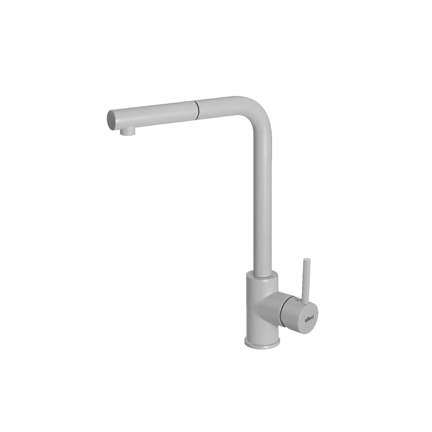 Μπαταρία κουζίνας με συρόμενο ντους Elleci Trail Plus Aluminium 79 Υ33cm