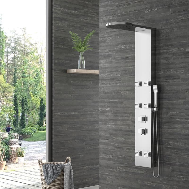 Στήλη Ντους υδρομασάζ Karag Thalia P5046 Χρώμιο 134x20cm