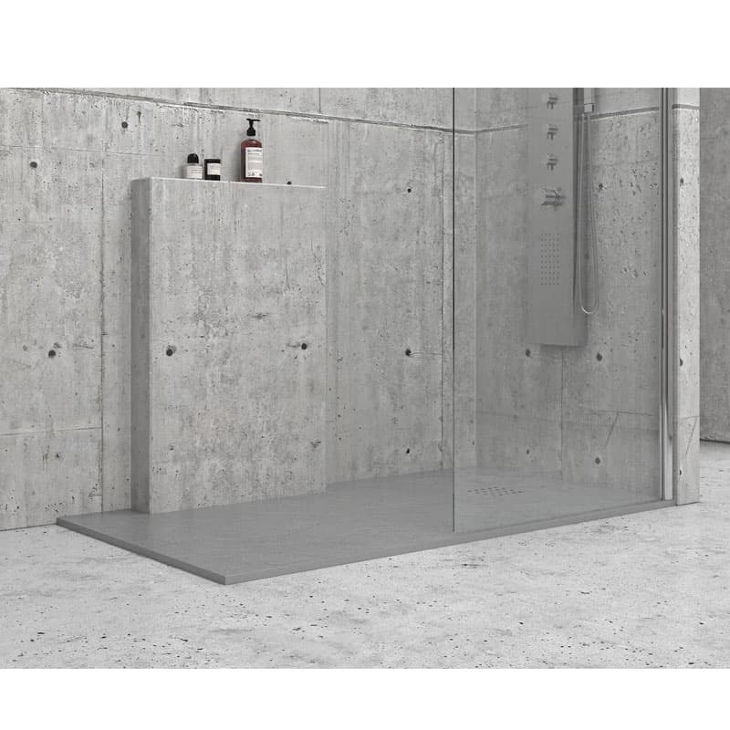 Ντουζιέρα παραλληλόγραμμη Karag Pietra Cemento 100x90x2,5cm