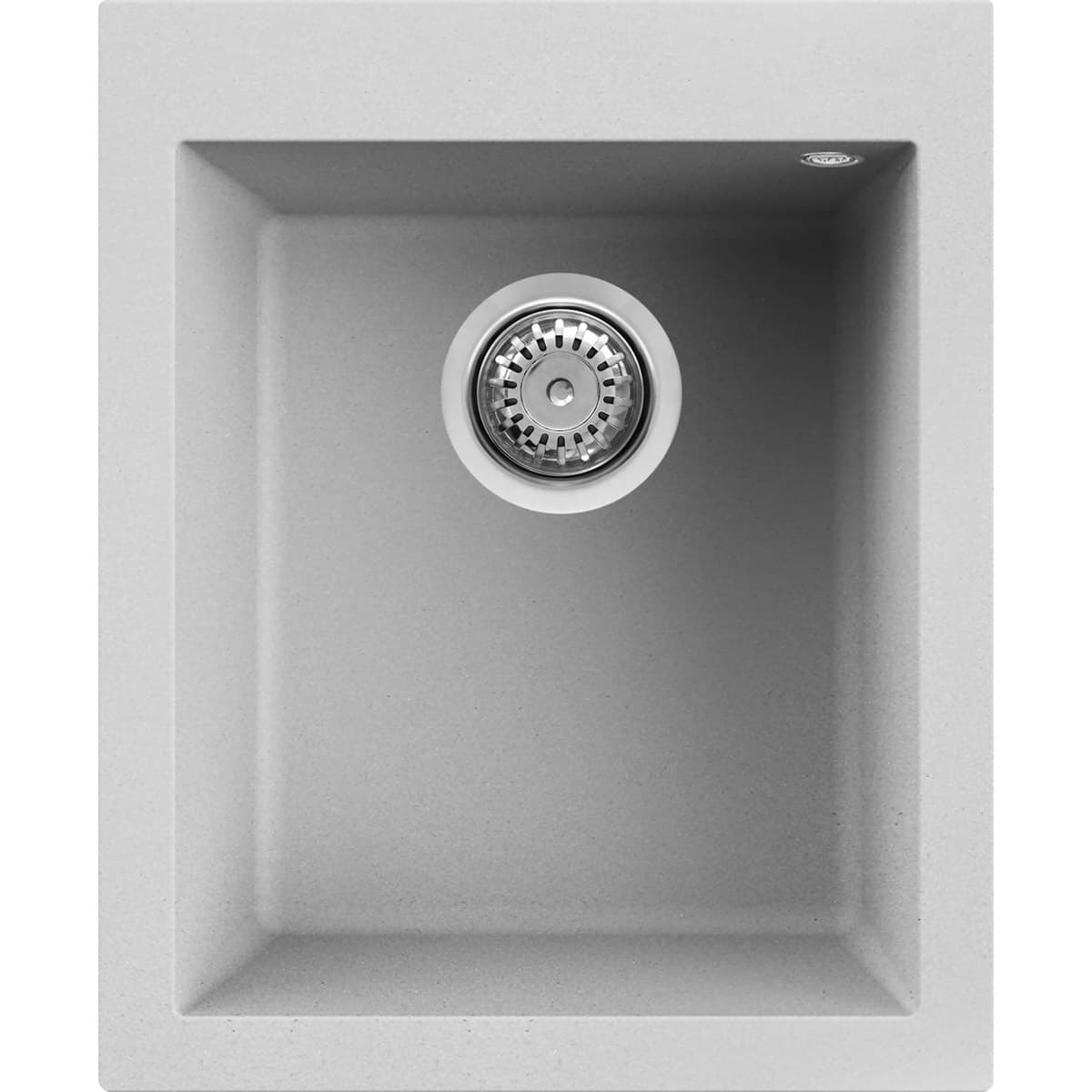 Νεροχύτης κουζίνας γρανιτένιος Elleci Quadra 100 Aluminium 79 41×50 (υποκαθήμενος & ένθετος)