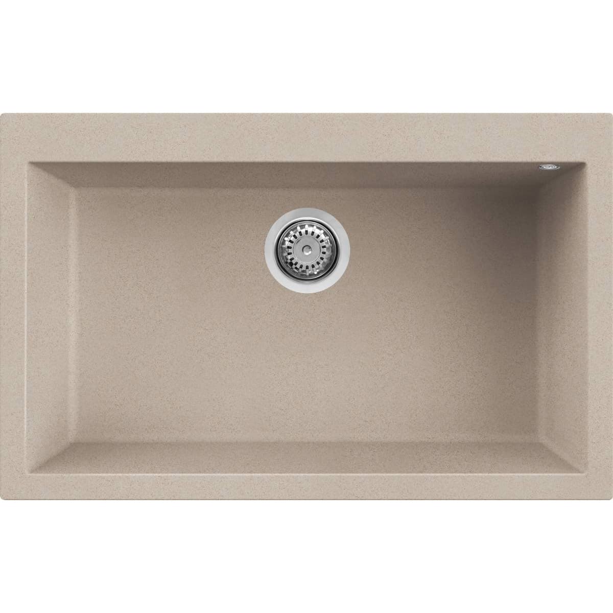 Νεροχύτης κουζίνας γρανιτένιος Elleci Quadra 130 Avena 51 79×50 (υποκαθήμενος & ένθετος)