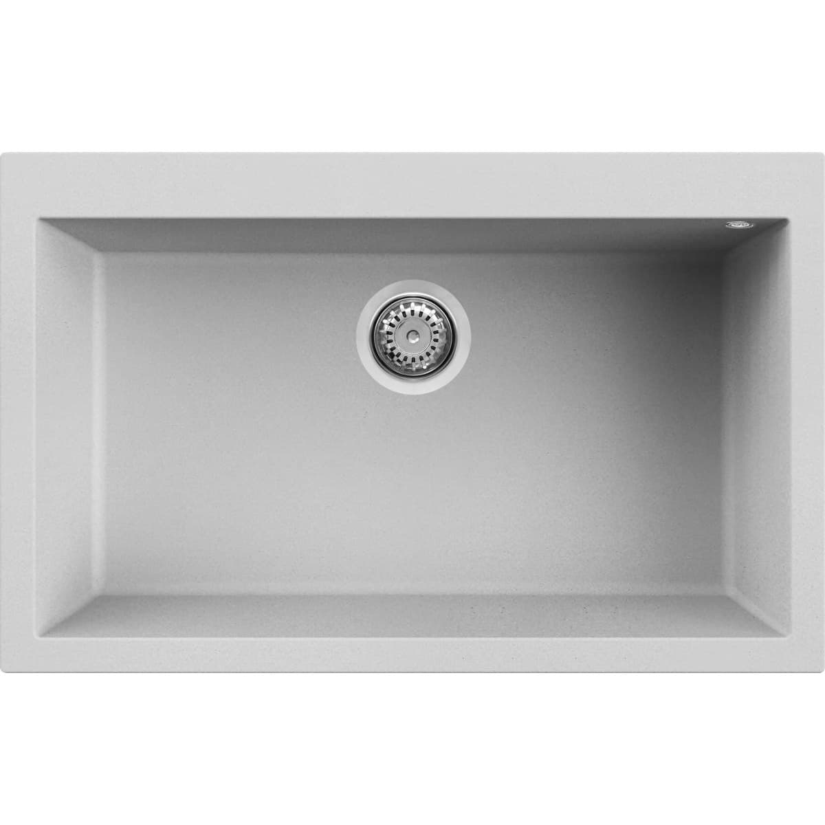 Νεροχύτης κουζίνας γρανιτένιος Elleci Quadra 130 Aluminium 79 79×50 (υποκαθήμενος & ένθετος)