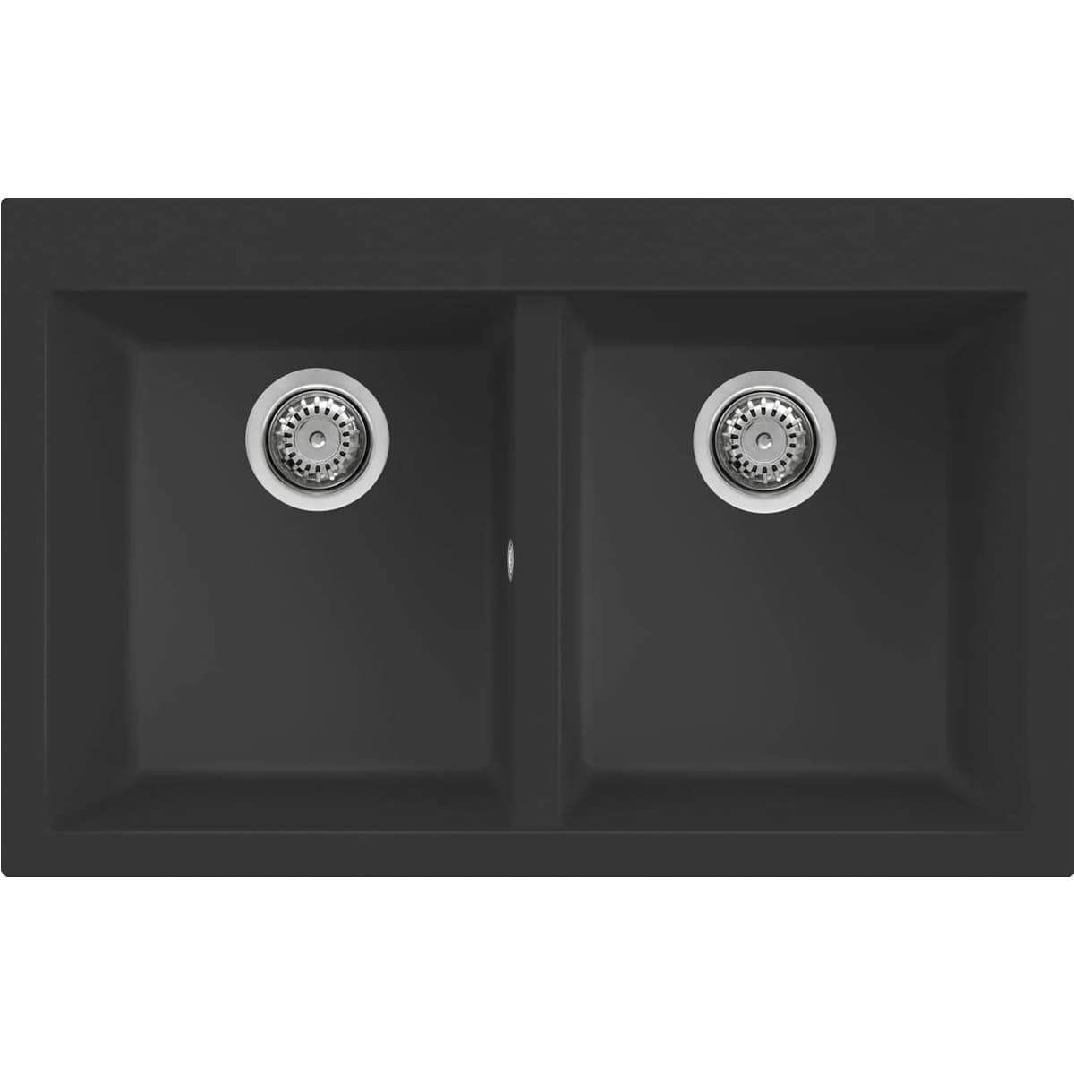 Νεροχύτης κουζίνας γρανιτένιος Elleci Quadra 350 Ghisa 70 79×50 (ένθετος)