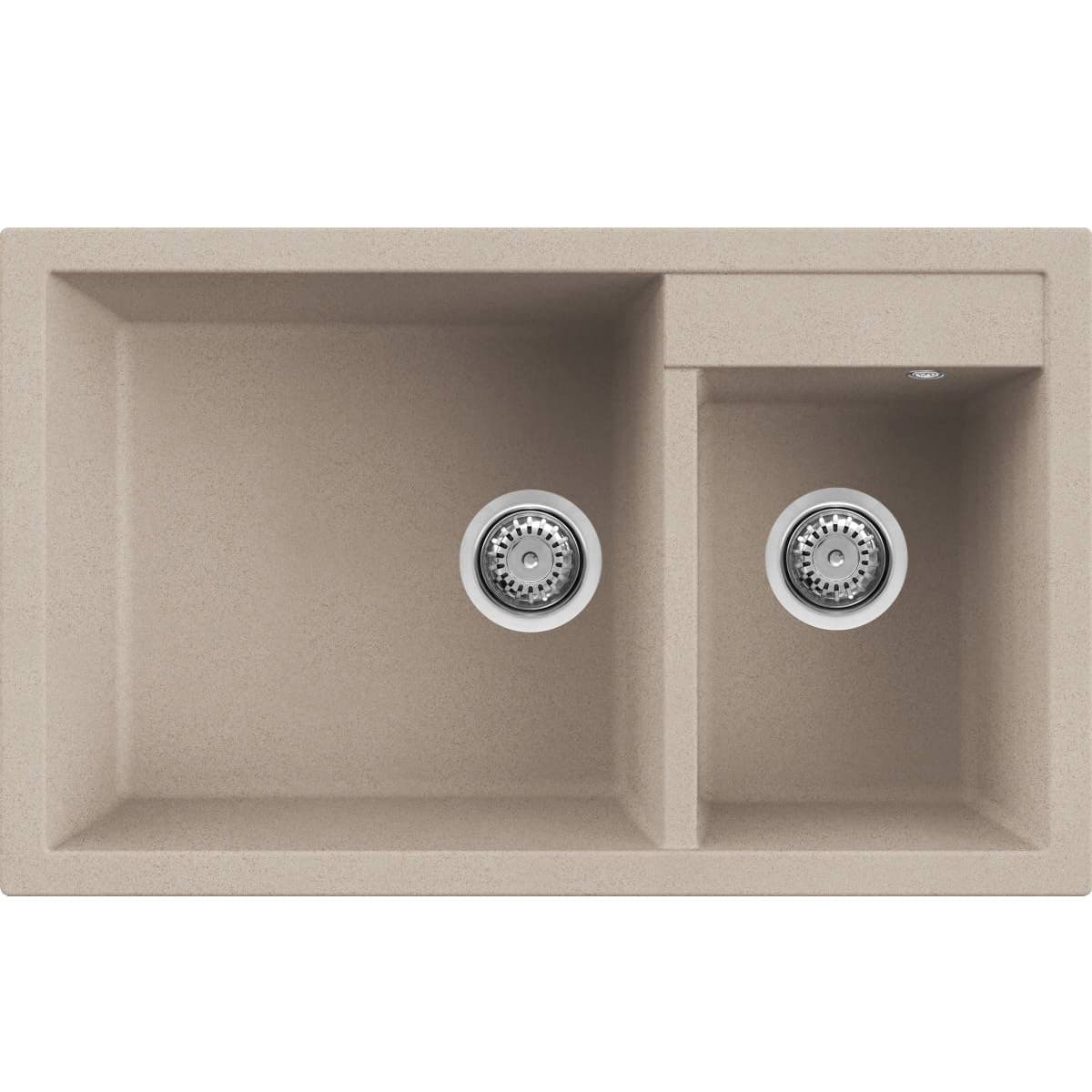 Νεροχύτης κουζίνας γρανιτένιος Elleci Quadra 440 Avena 51 81,5×50 (υποκαθήμενος & ένθετος)