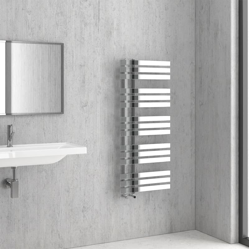 Θερμαινόμενη πετσετοκρεμάστρα Karag VERONA 11,5×50×120cm Χρώμιο (νερού) 329Btu (χωρίς διακόπτες)
