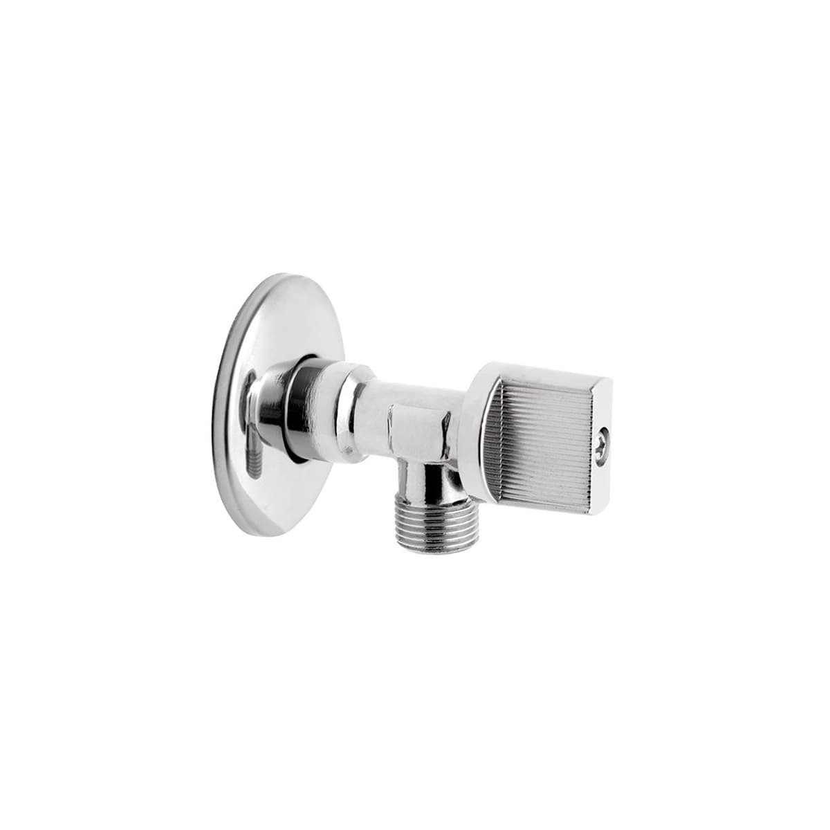 Γωνιακός διακόπτης ροής Ferro Z1238K Χρώμιο 1/2"x3/8"