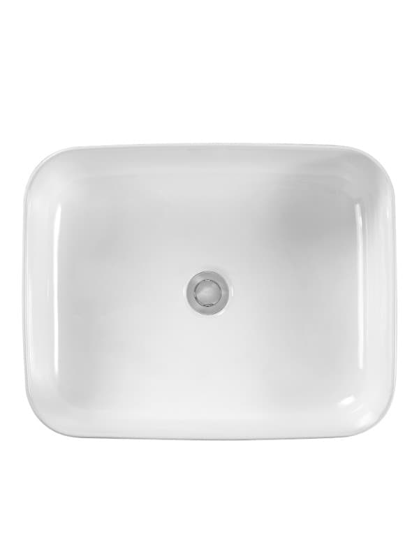 Νιπτήρας επιτραπέζιος Aqualux AL 5515 Λευκό 50x39 - 3