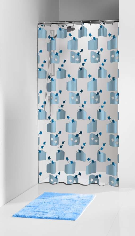 Κουρτίνα Μπάνιου Πλαστική Sealskin Tropic Elemental 202571324 Μπλε 180x200cm