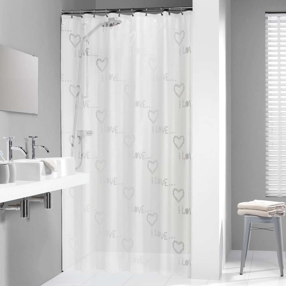 Κουρτίνα Μπάνιου Πλαστική Sealskin Condens 210841310 Λευκό 180x200cm